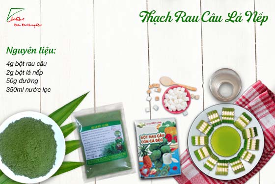 thạch rau câu được tạo màu tự bôt màu tự nhiên